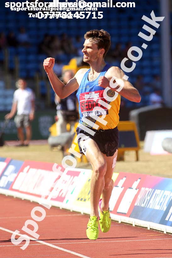 Mens 3000 metres steeplechase, Muller British Championships, Alexander Stadium, Birmingham. Photo: David T. Hewitson/Sports for All Pics